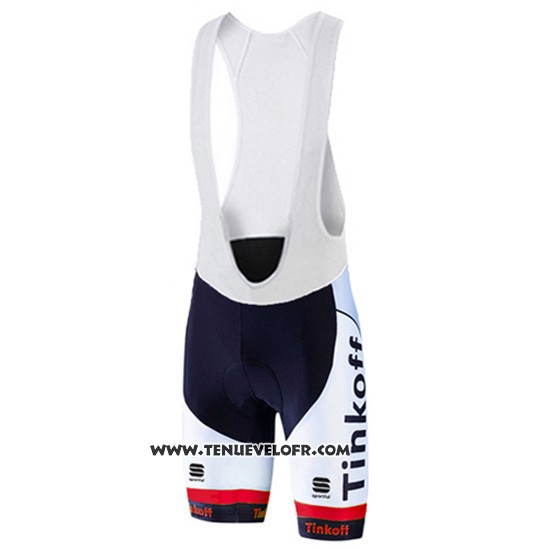 2016 Maillot Ciclismo Tinkoff Rouge et Blanc Manches Courtes et Cuissard